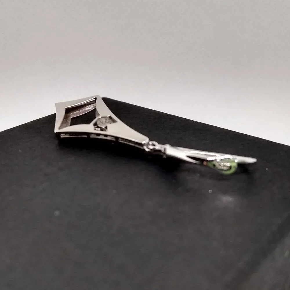 Solid 14k  white gold earrings - Picture 6 of 10